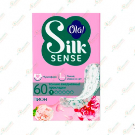 Прокладки мультиформ.Ola Silk Sense 60шт.Пион