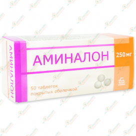 Аминалон 250мг 50таб. -Россия