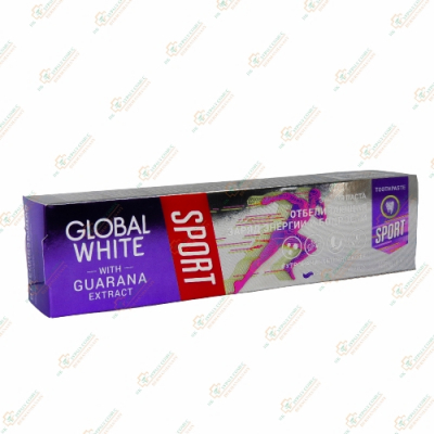 Зубная паста global white sport with Guarana extract  100г