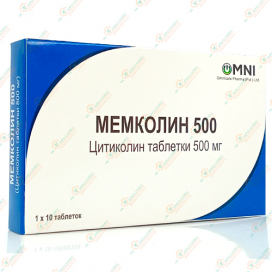 Цитиколин (Мемколин) 500мг 10таб