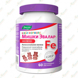 Мишки Эвалар Железо 60жев.пастилок