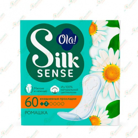 Прокладки ежедн.Ola Silk Sense 60шт.Ромашка