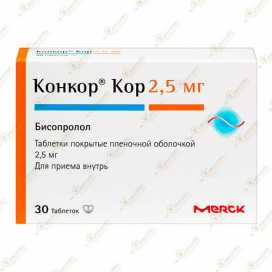Конкор Кор 2,5мг 30таб
