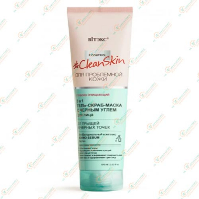 Vitex CleanSkin Гель-Скраб-Маска д/лица 100мл д/проблемн.кожи