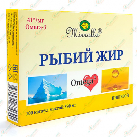 Рыбий жир 370мг100капсул Миролла