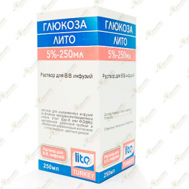 Глюкоза Лито 5проц.250мл