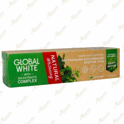 Зубная паста Global White Natural Whitening With Six Extracts Complex 100г