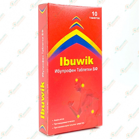Ибупрофен (Ибувик) 400мг 10таб