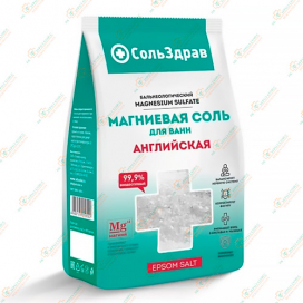 Соль д/ванн СольЗдрав 800гр Английская магниевая
