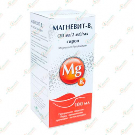 Магневит -В6 (20мг/2мг)/мл 100мл сироп