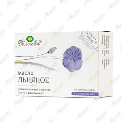 Льняное масло 0,3гр 100капсул