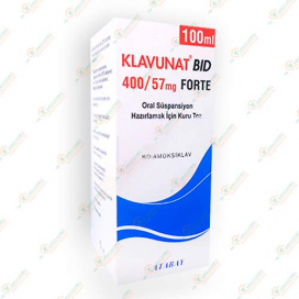 Клавунат БИД Форте 400мг/57мг 70мл