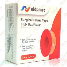 Лейкопластырь Aidplast 5мх1,25см тканевой