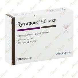Эутирокс 50мкг 100таб