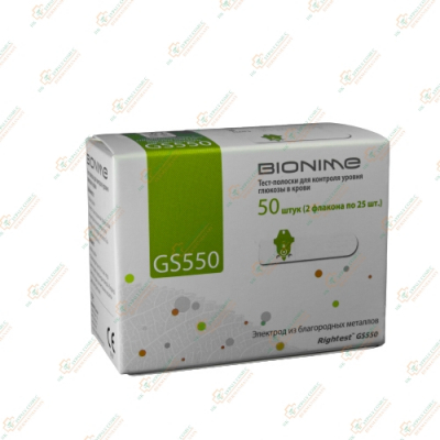 Тест-полоски Bionime Rightest GS 550