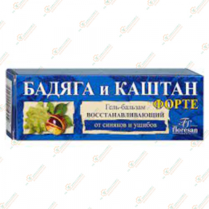 Гель бальзам Бадяга и Каштан восстанавливающий от синяков и ушибов 75 мл Floresan Cosmetic