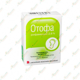 Отофа (Рифамицин) капли ушные 10мл