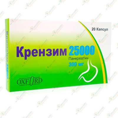 Креон (Крензим-25000) 300мг 20капсул